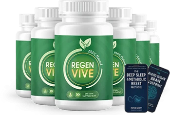 RegenVive 6 bottle best value package with 2 free bonuses
